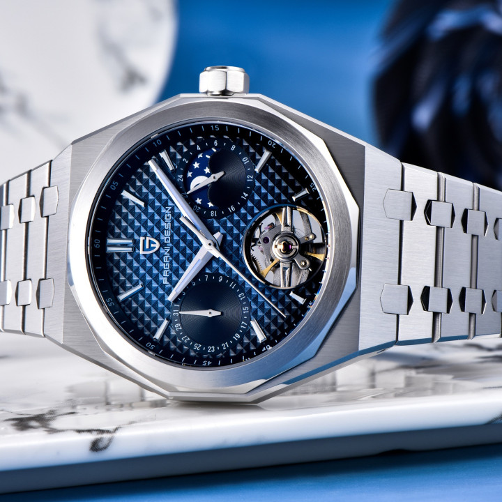 PAGANI DESIGN PDYS036 Men's 42 mm Open Heart Automatic Watch