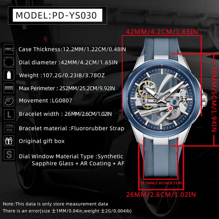 PAGANI DESIGN PDYS030 Automatic Watch