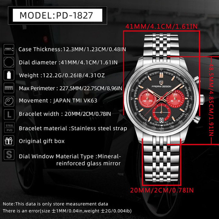 PAGANI DESIGN PD1827 VK63 Chronograph Watch