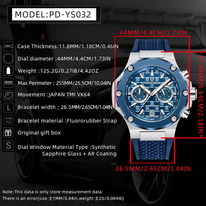 PAGANI DESIGN PDYS032 Quartz Chronograph Watch
